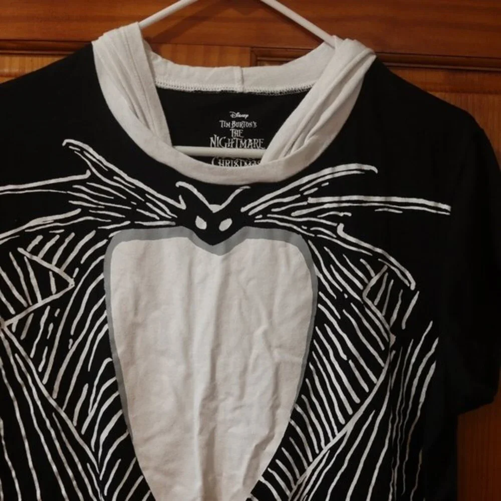 Disney Nightmare Before Christmas Jack Skellington Hooded Shirt XXXL 21